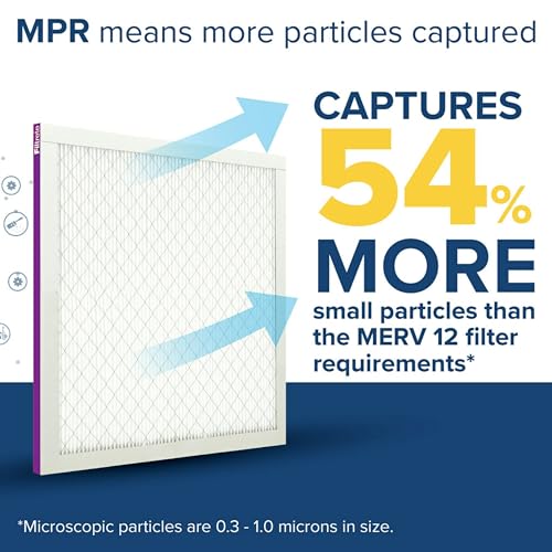 FILTRETE فلتر هواء مكيف هواء فيلتريت 12x20x1، MERV 12، MPR 1500، معتمد صديق للربو والحساسية، فلتر هواء كهربائي مطوي بسمك 1 إنش، عبوة 2 (الحجم الفعلي 11.81x19.81x0.78 إنش) - Image 4