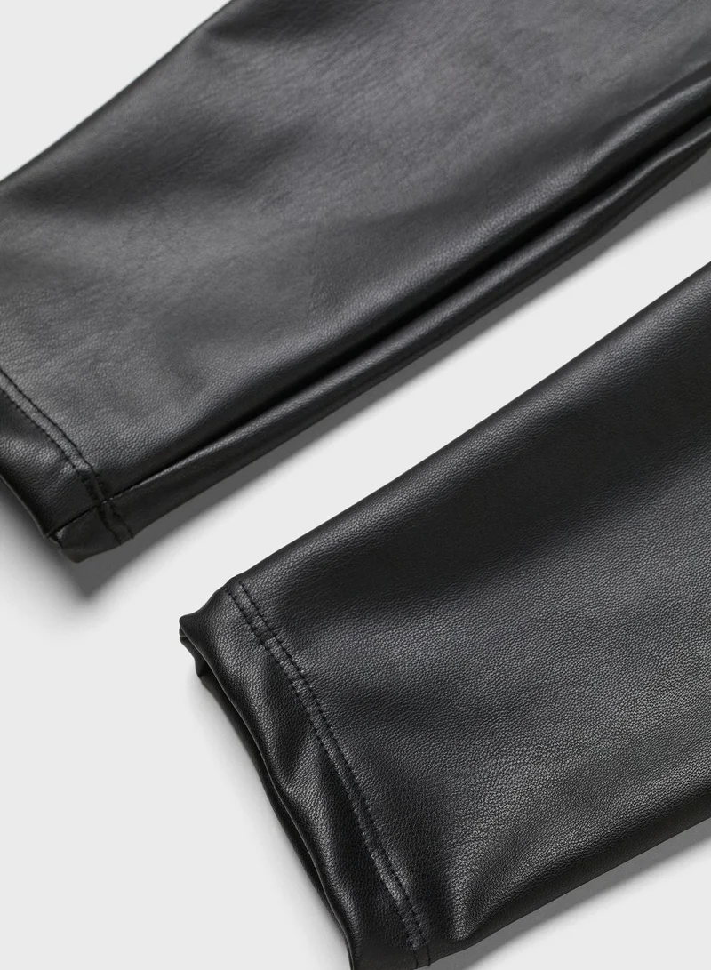 H&M Pu High Waist Leggings