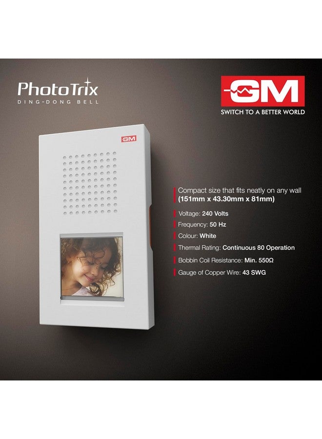 GM 4006 Phototrix Ring Doorbell, Wall-Mounted Ding Dong Bell, Soothing Chime Suitable for Hotel Rooms and Homes - Image 5