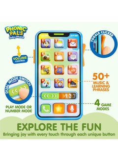 JOYIN JOYIN Baby Musical Toy Phone and Car Keys Teether Set, 60+ Music and Learning Phrases, Baby Learning Toys 10 Months, Toddler Birthday Gifts for Girs Boy Toys  - Image 2
