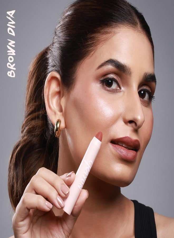 Gleva أحمر شفاه جليفا كرايون براون ديفا (مطفأ) - Image 4