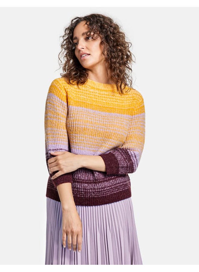 GERRY WEBER 3/4 sleeve jumper with colour graduation  - Image 1