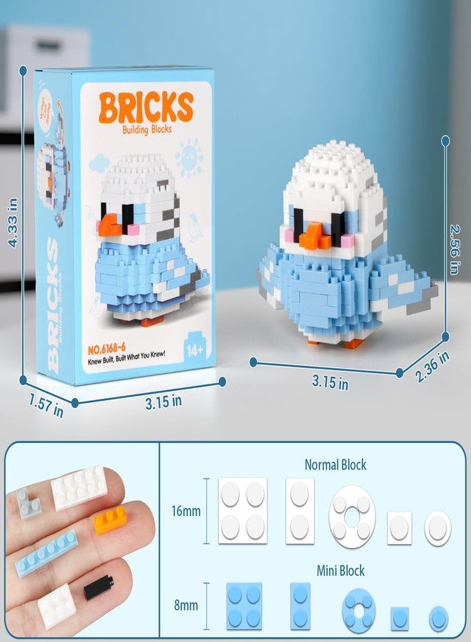HIGH GODO Bird Parrot Building Sets for Adults, 8 Pack Mini Birds Animal Party Favors Building Blocks, Goodie Bag Stuffers, Small Prize Toys Classroom Gifts for Adults Teens Age 14+ - Image 4