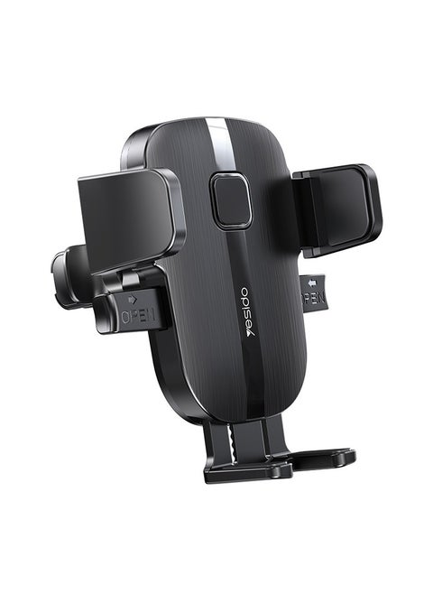 Car Phone Holder, Phone Holder Car for Air Vent, Anti-Shake Mobile Holder for Car with Ultra Stable Hook Design, Car Phone Mount Compatible with All Smart Phone Black
