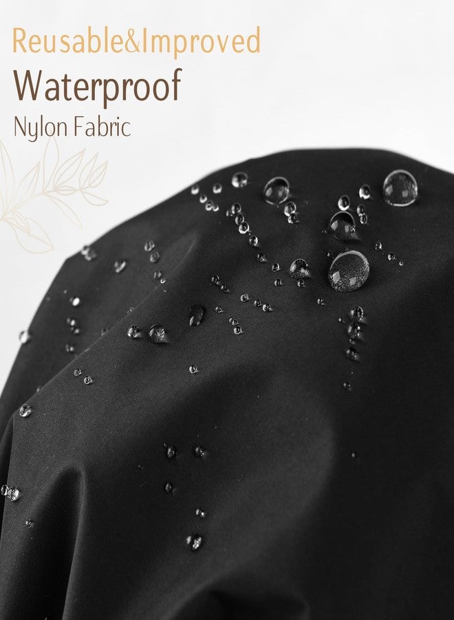 يانيبست قبعة استحمام يانيبست للنساء، مقاومة للماء - قبعات استحمام فاخرة، قبعة شعر قابلة لإعادة الاستخدام، قبعة شعر قابلة للغسل وغير قابلة للانزلاق تناسب معظم أنواع الشعر - Image 3