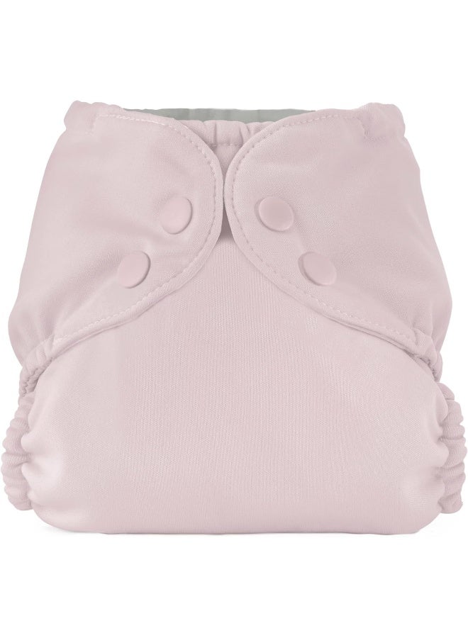 اسمبلي Cloth Diaper Outer, Swim Diaper, Waterproof Cloth Diaper Cover, Leak-Proof and Breathable Layer Over Prefolds, Flats or Fitteds, Reusable Diaper with Snap Closure - Size 2 (18-35lbs), Amethyst - Image 1