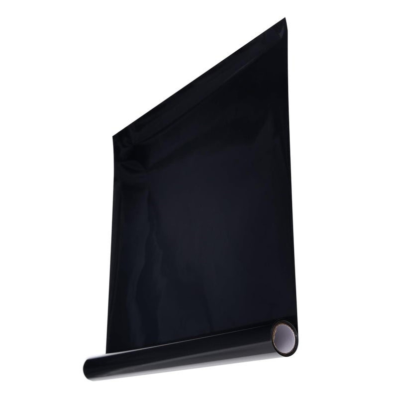 Black 30x300cm Fish Tank Background Static Cling Backdrop Decorate Sticker Noon - Image 2