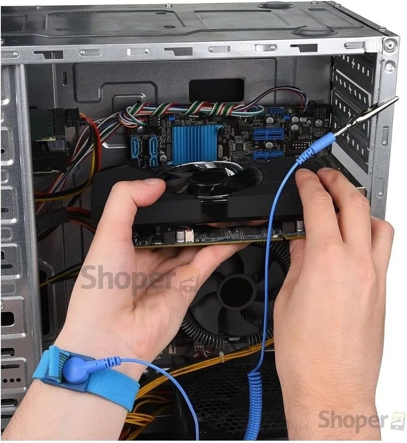 ياكسن سوار مضاد للكهرباء الساكنة مع قابس موز + مخلب تمساح - Image 2