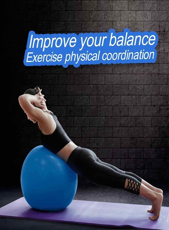 S SMITEX Smitex Anti-Burst Exercise Gym Ball 55cm with Pump | Anti-Slip Balance Stability Ball | Heavy Duty Fitness Yoga Ball | Extra Thick Swiss Birthing Ball - Image 4