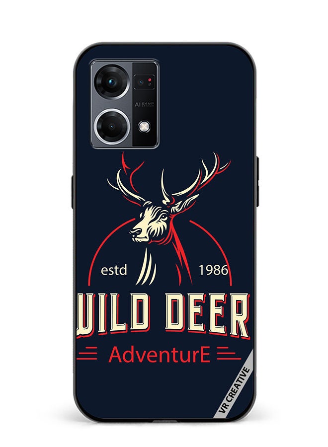VR CREATIVE Protective Case Cover For Oppo Reno8 4G Wild Deer Design Multicolour - Image 1