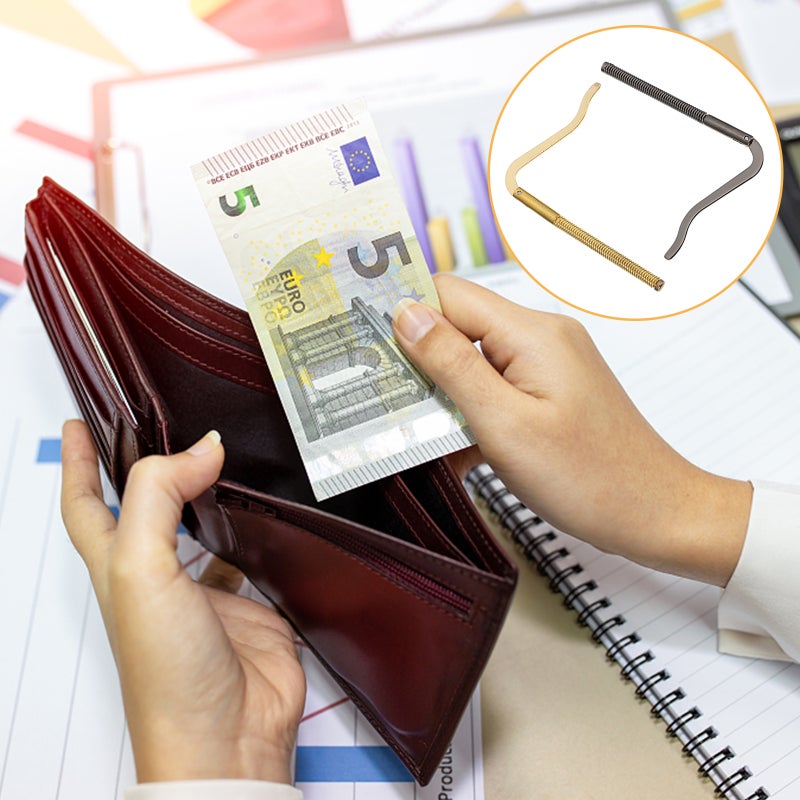 Mens Wallet, Durable Bifold Cash Holder with Spring Clamp for Everyday Use - Image 3