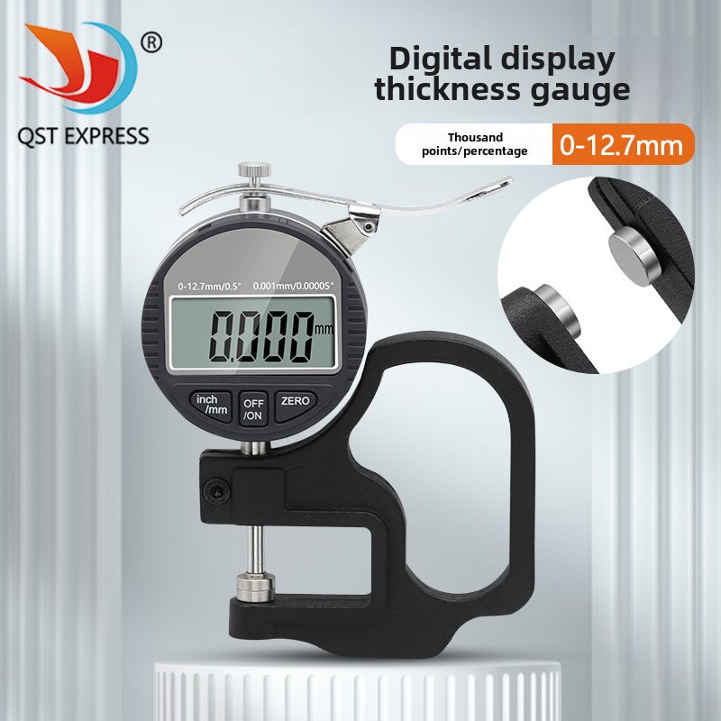 0-12.7mm Digital Display 100/1000 Thickness Gauge/Meter/Meter Suitable for Paper Film Cloth Tape(Percent Thickness Gauge-Accuracy 0.01mm) - Image 2