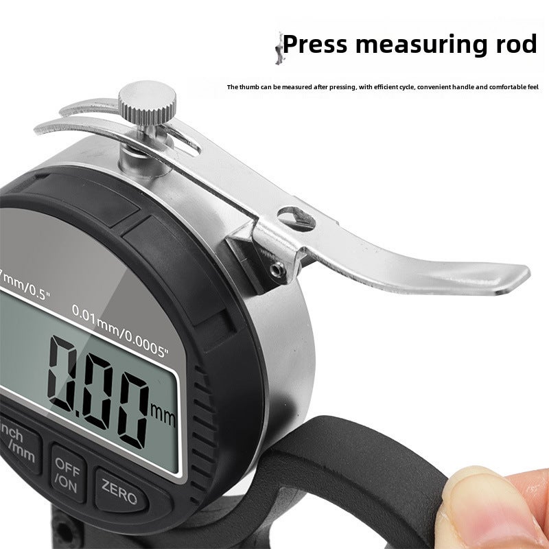 0-12.7mm Digital Display 100/1000 Thickness Gauge/Meter/Meter Suitable for Paper Film Cloth Tape(Percent Thickness Gauge-Accuracy 0.01mm) - Image 4