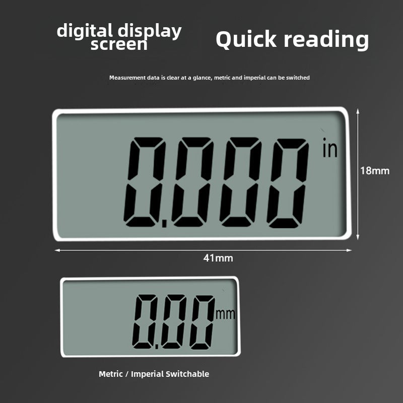 0-12.7mm Digital Display 100/1000 Thickness Gauge/Meter/Meter Suitable for Paper Film Cloth Tape(Percent Thickness Gauge-Accuracy 0.01mm) - Image 5