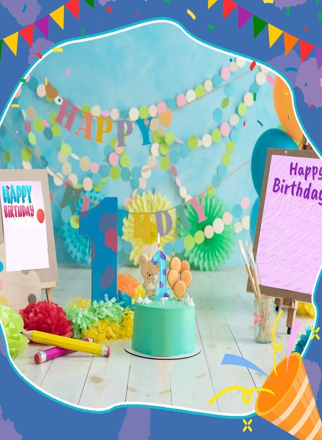 MTLEE Number Birthday Candle Monster Theme Candles Monster Cake Topper for Girl Boy Birthday Baby Shower Party Cake Decorations Supplies (Lake Blue,Number 1) - Image 3