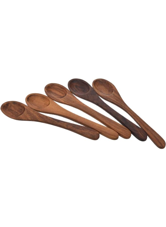 Wooden Honey Spoons Set, 5 Pieces - Wooden