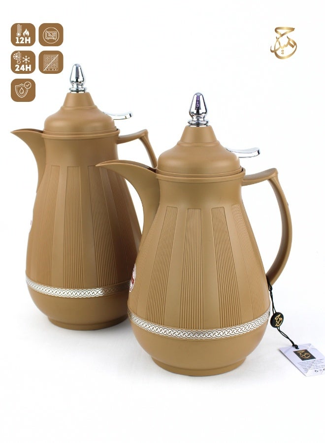 Red Home Vacuum Flask Set - 1000ml,700ml SH956D  - Image 1
