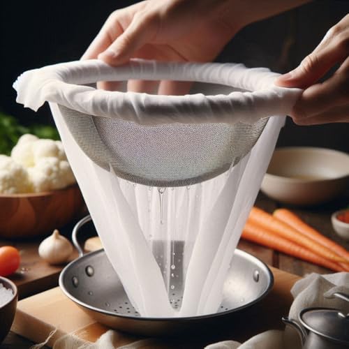 Bague Strainer Cheese Cloth for Kitchen 1 Meter Muslin Unbleached Cotton for Straining Grade 100% Cotton Fabric Reusable ((1 X 1.25 Meter)) - Image 4