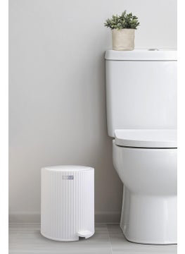 ‎okyanus Home Ocean Home Coliseum White Pedal Trash Can  - Image 3