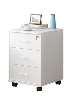 Neo Front Neo Front 3-Tier Office Cabinet & File Organizer with Locker and Wheels Storage Solution for Documents & Home Office Essentials Shelf Decorative Elegant Safe for Improvement – 188-Drawer White 