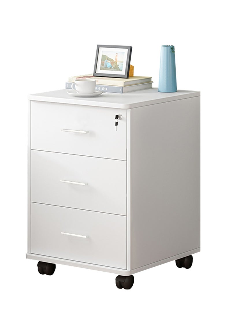 Neo Front Neo Front 3-Tier Office Cabinet & File Organizer with Locker and Wheels Storage Solution for Documents & Home Office Essentials Shelf Decorative Elegant Safe for Improvement – 188-Drawer White 