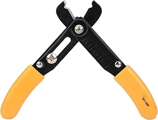 Hyuduo Hyuduo Wire Stripper, Wire Cutter Adjustable Simple Cutter Stripping Pliers Hand Tools 0.54.0mm Yellow for Home  - Image 1