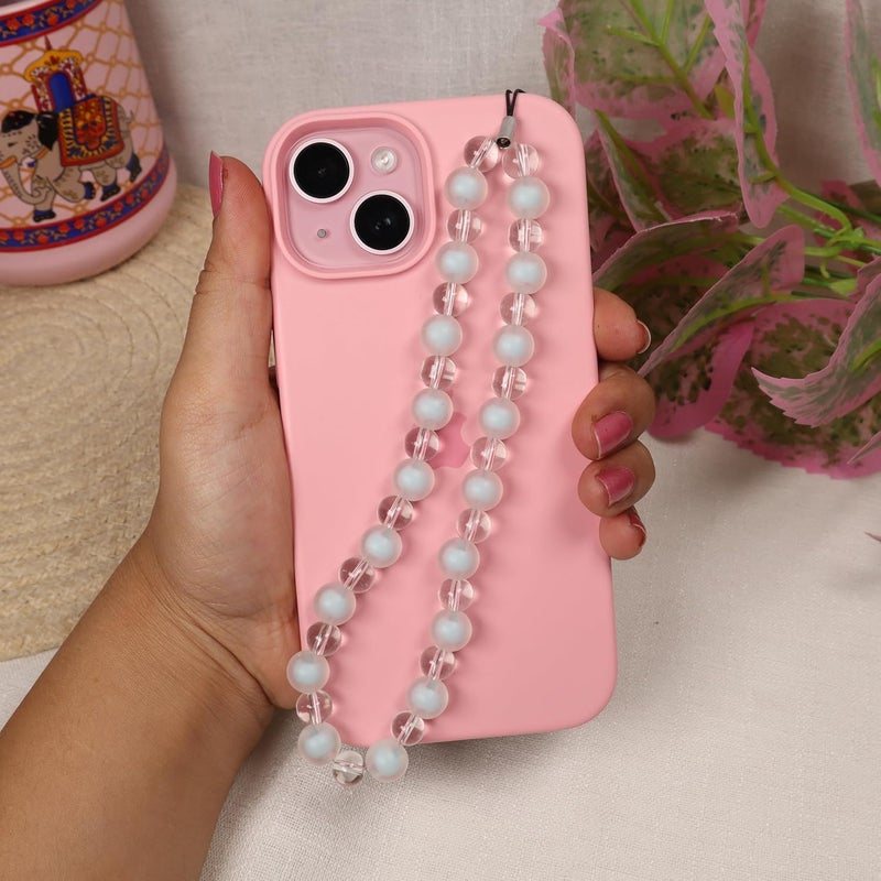 Threads & Beads mobile charm with dual beads and transparent beads, mobile charm - Image 3