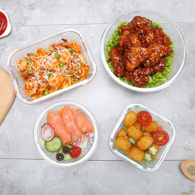 LOCK&LOCK Glass Food Container, Microwave-Safe Fruit Storage Box, Lunch Box [New Year Gift] LLG428_630ml - Image 4