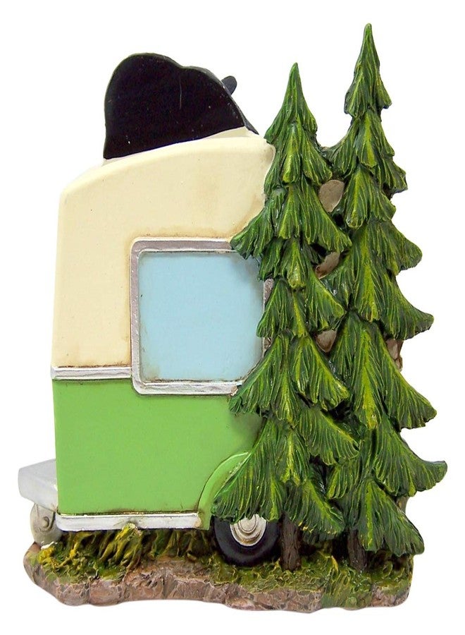 DeLeon Collections Rustic Kithcen Accessory- Black Bear in a Camper Salt and Pepper Shaker and Napkin Holder, 5 Inch (Shakers Included) - Image 3