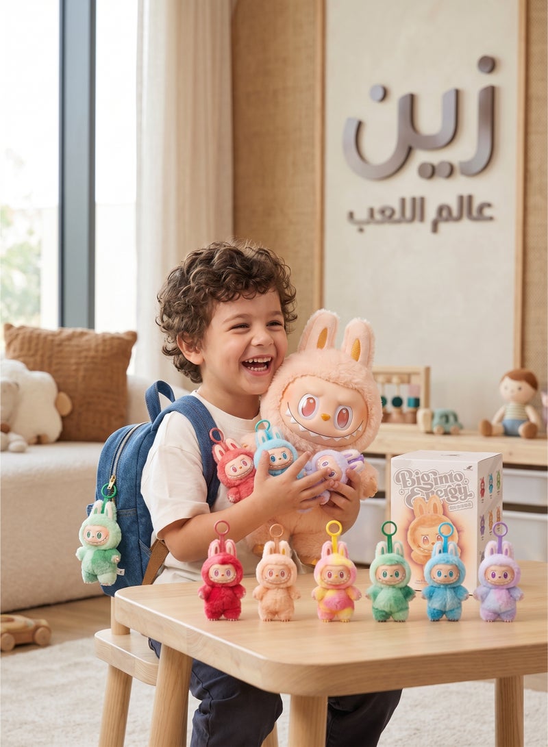 Zain Exclusive: Trendy "Labubu" Fluffy Plush Keychain & Bag Charm (High-Quality Copy) - Image 2