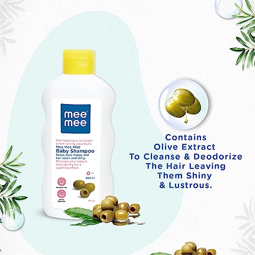 Mee Mee Mild Baby Shampoo with Fruit Extracts 400ml and Nourishing Baby Soap with Cocoa Butter 75g Combo(Pack of Two) - Image 2