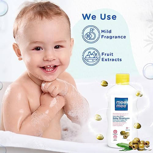 Mee Mee Mild Baby Shampoo with Fruit Extracts 400ml and Nourishing Baby Soap with Cocoa Butter 75g Combo(Pack of Two) - Image 4