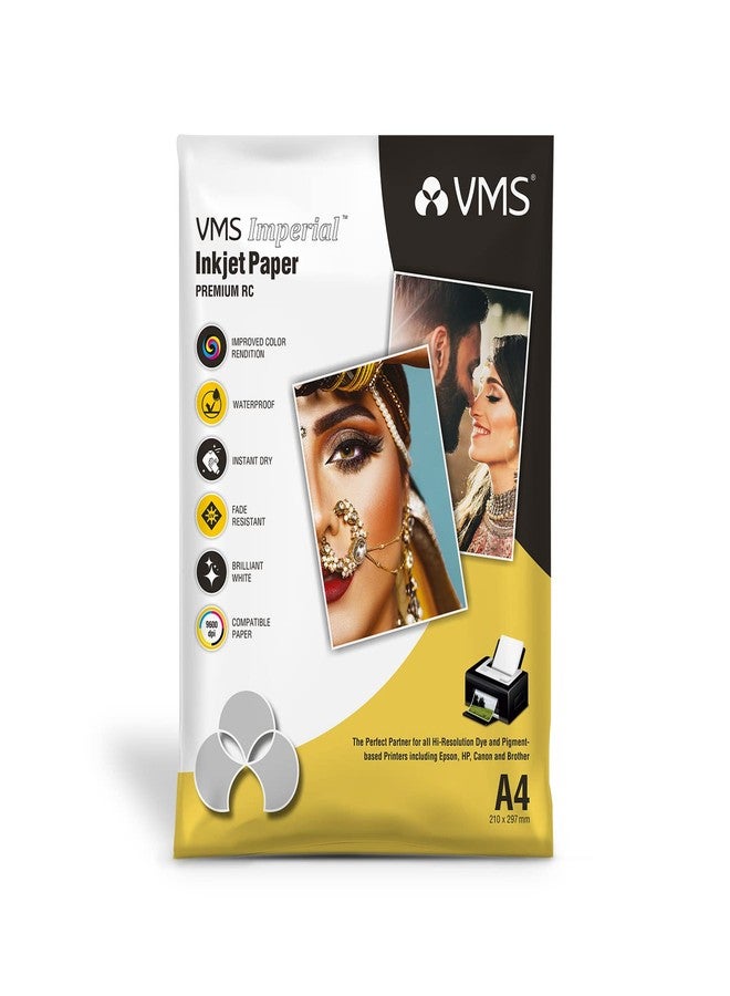 VMS Imperial 260 GSM A4 Matte Photo Paper – Waterproof, Pack of 20 sheets, Compatible with all Inkjet Printers - Image 2