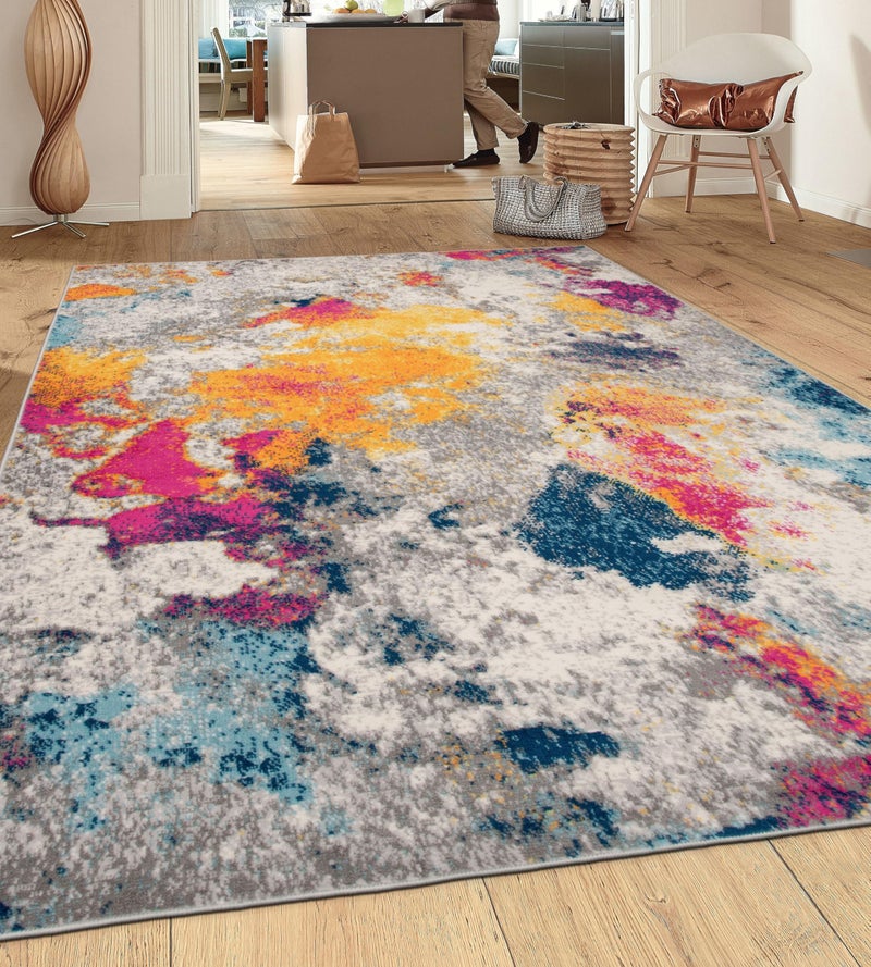Rugshop Rugshop Sky Collection Modern Abstract Area Rug 5 x 7 Multi