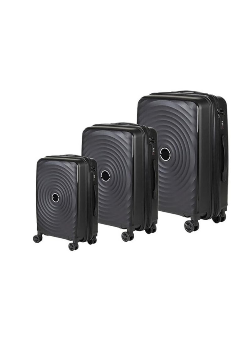 Spinner Luggage Set of 3 Pieces (20/24/28) – Black, Durable Rust-Resistant Frame & Heat-Resistant Poly Materials - Image 1