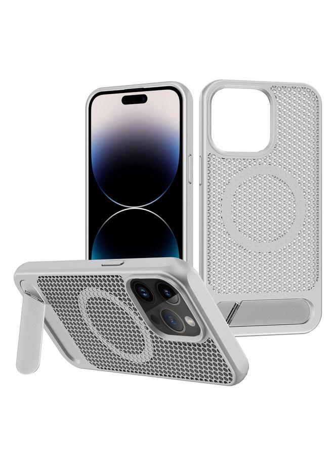 S-TOP Case For iPhone 14 Pro Max Honeycomb Cooling MagSafe Phone Case with Invisible Holder - Image 1
