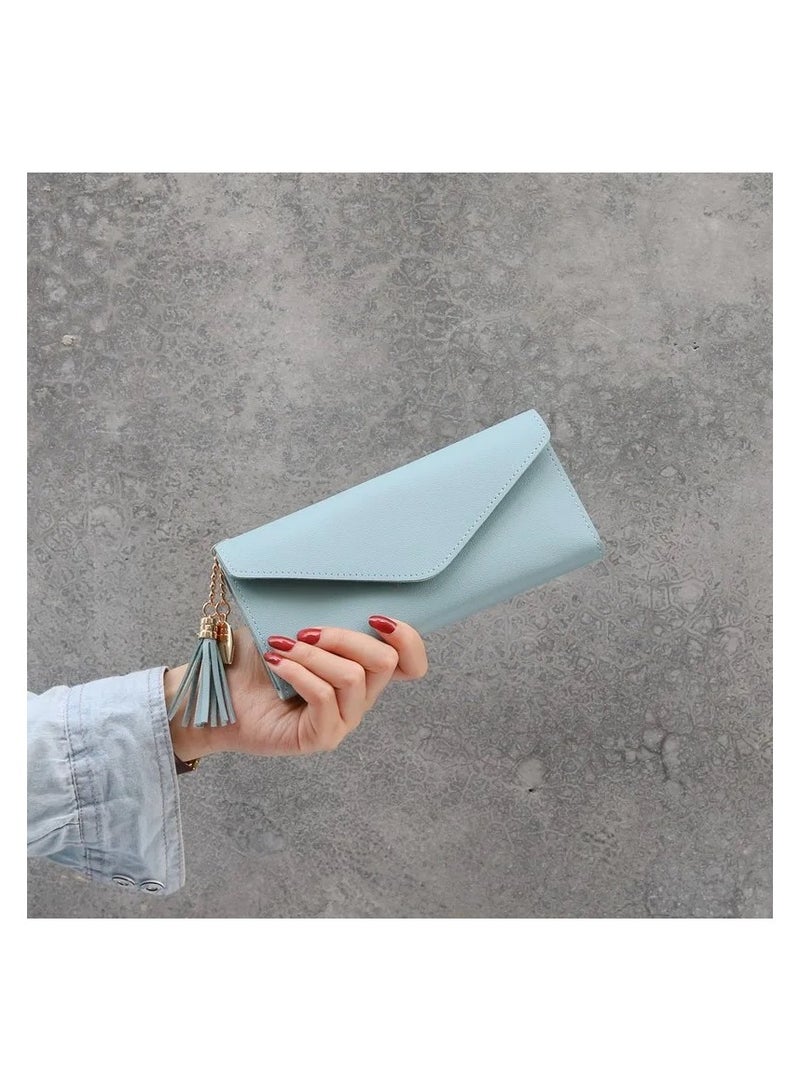 Women Wallet Card Holder Purse Zipper Buckle Elegant Clutch Wallet Ladies Purse 