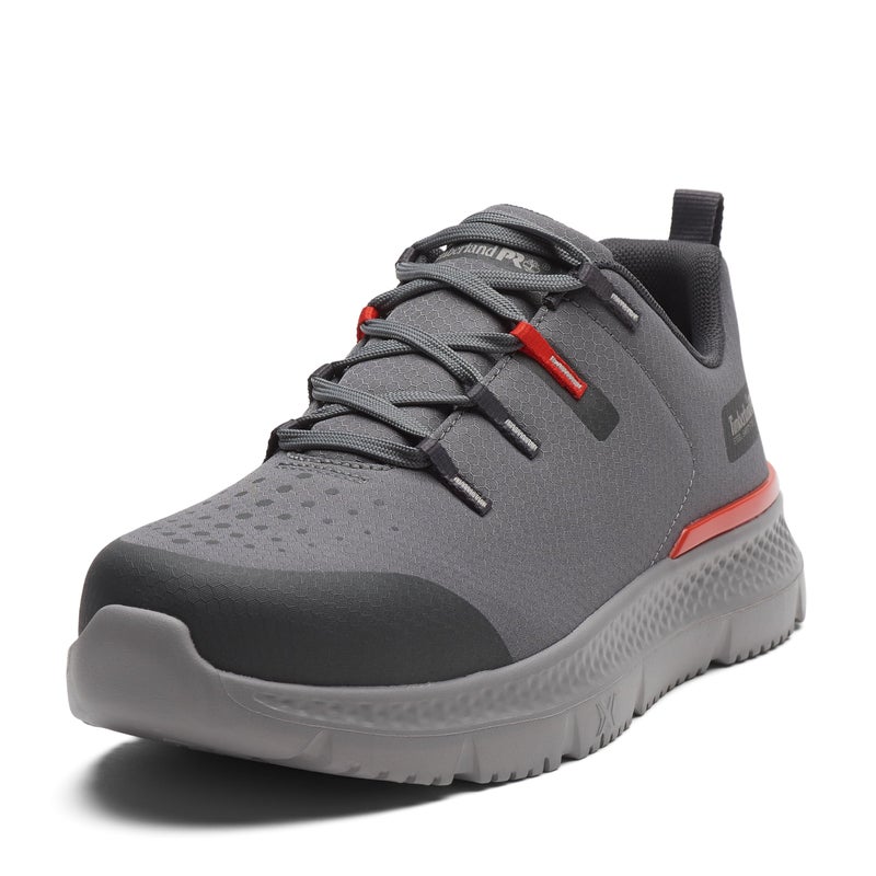 Timberland PRO Mens Intercept Steel Safety Toe Industrial Athletic Work Shoe GreyRed 8M - Image 2