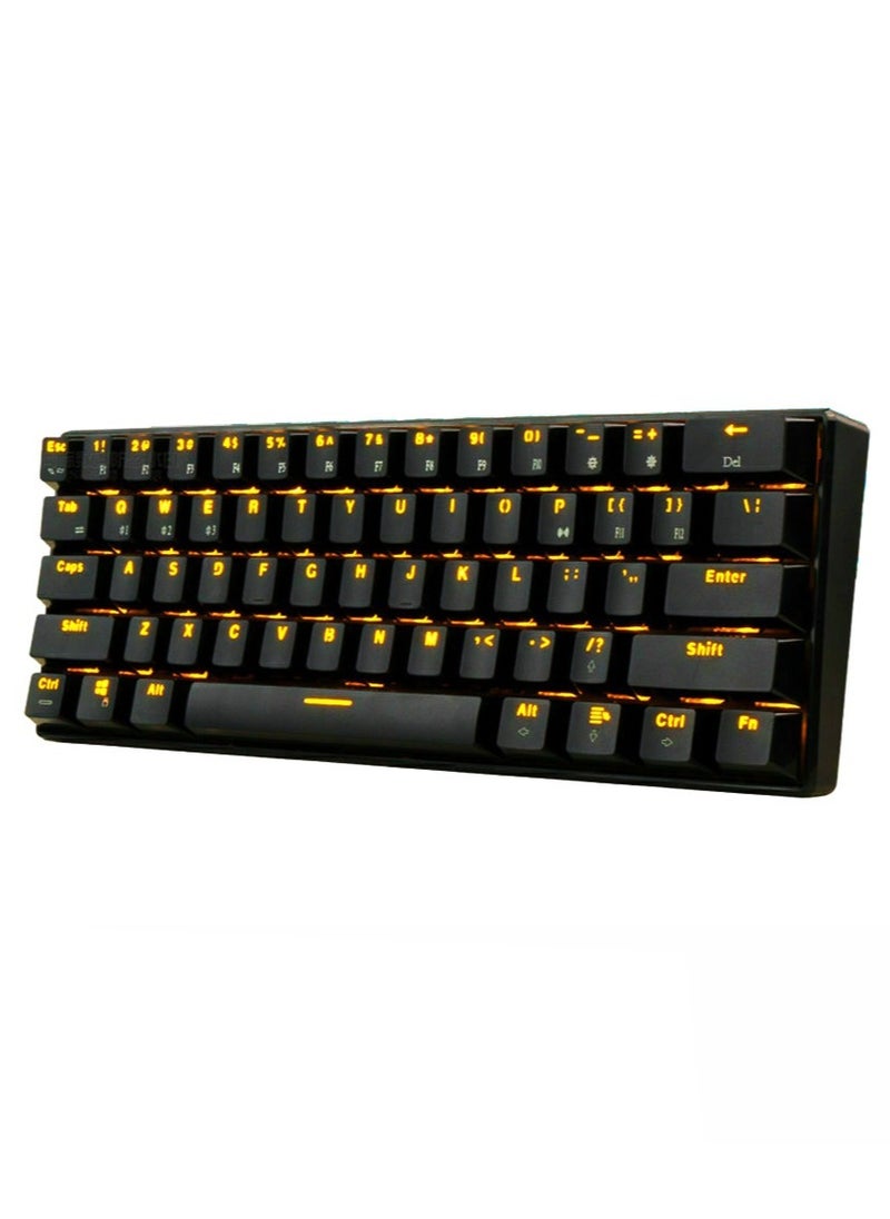 Generic RK61 61-Key White Backlight Bluetooth/2.4G Wireless/USB Wired Three Modes Tablet Computer Mobile Office Gaming Keyboard  - Image 2