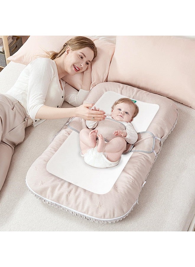 Biloban Changing Pad Liner 5 Count Waterproof Baby Diaper Changing Pad Cover 28" X 15" Larger Cotton Flannel Absorbent & Skin-Friendly Portable Changing Pad Liners (Solid Improved Thickness) - Image 4