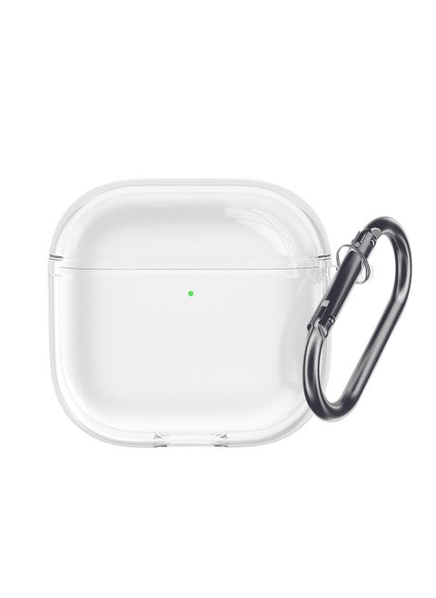 Clear Case for AirPods 4 with Keychain, Compatible with AirPods 4th Generation Case, Reduced Yellowing, Support Wireless Charging, Shock Resistant, Full Protection (Transparent)