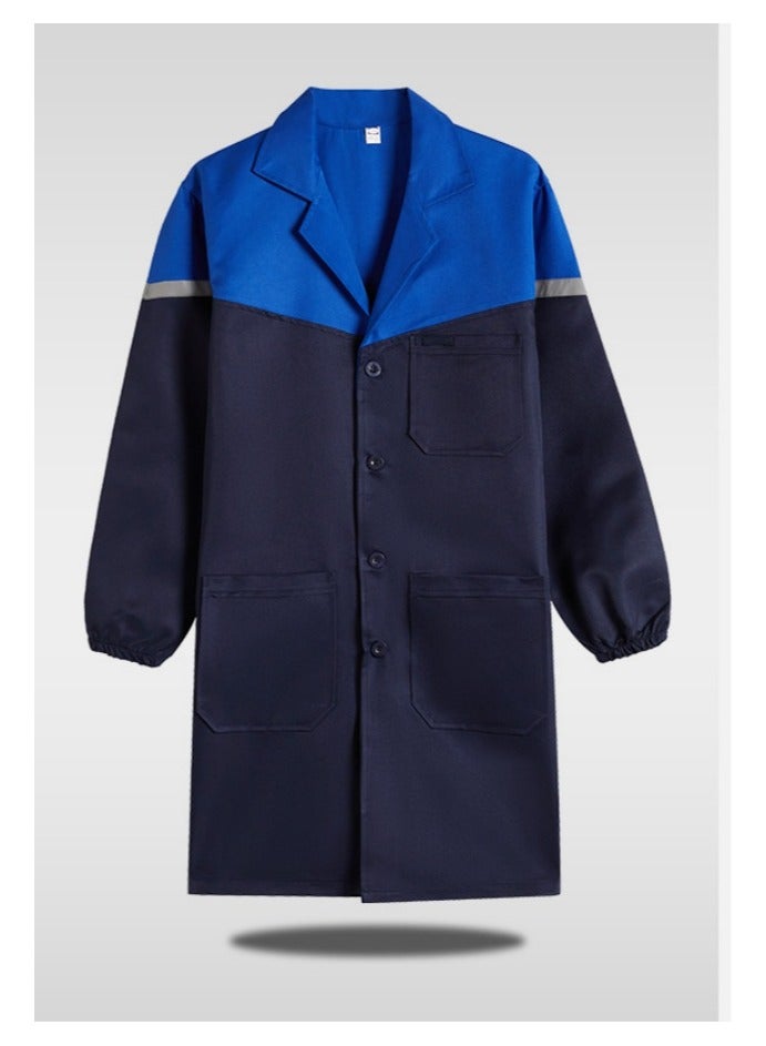 KUYING Big Coat Work Clothes Long Laboratory Protective Clothing Carrying Long Sleeved Jacket  - Image 1