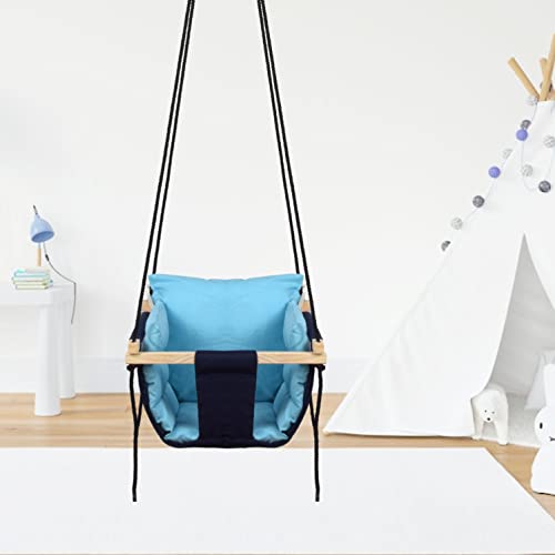 BOFFLE Swing | Baby Swing Hanging Indoor Outdoor | Jhula for Baby | Baby Garden Swing | Jhula for Childrens| (6 Months to 3 Years) (Up to 25 kg) (Blue 1) - Image 1