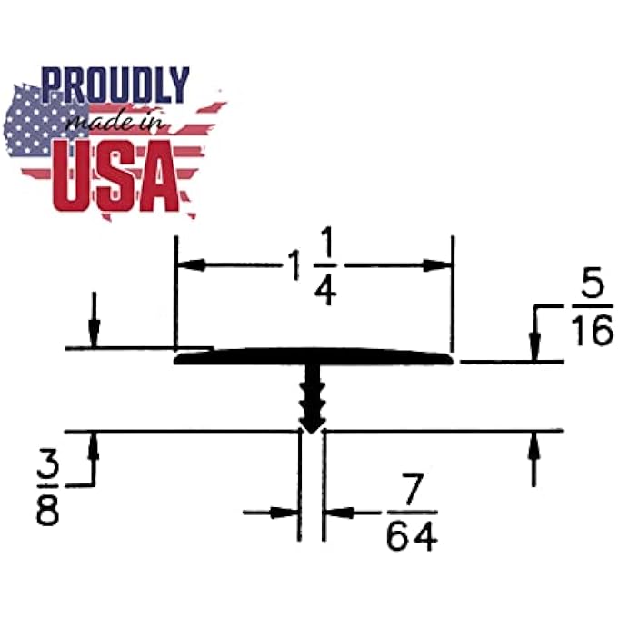 PLASTIC T-MOLDING 1-1/4 INCH NATURAL OAK WOODGRAIN FLEXIBLE POLYETHYLENE CENTER BARB TEE MOULDING 25 FOOT COIL - Image 3
