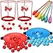 Arrowbash Outdoor Lawn Carnival Games Shaking Balls Game Kit Head Hoop Basketball Party Spoon and Egg Race Games Party for Indoor Outdoor Easter Favors Gifts Toys - Image 2