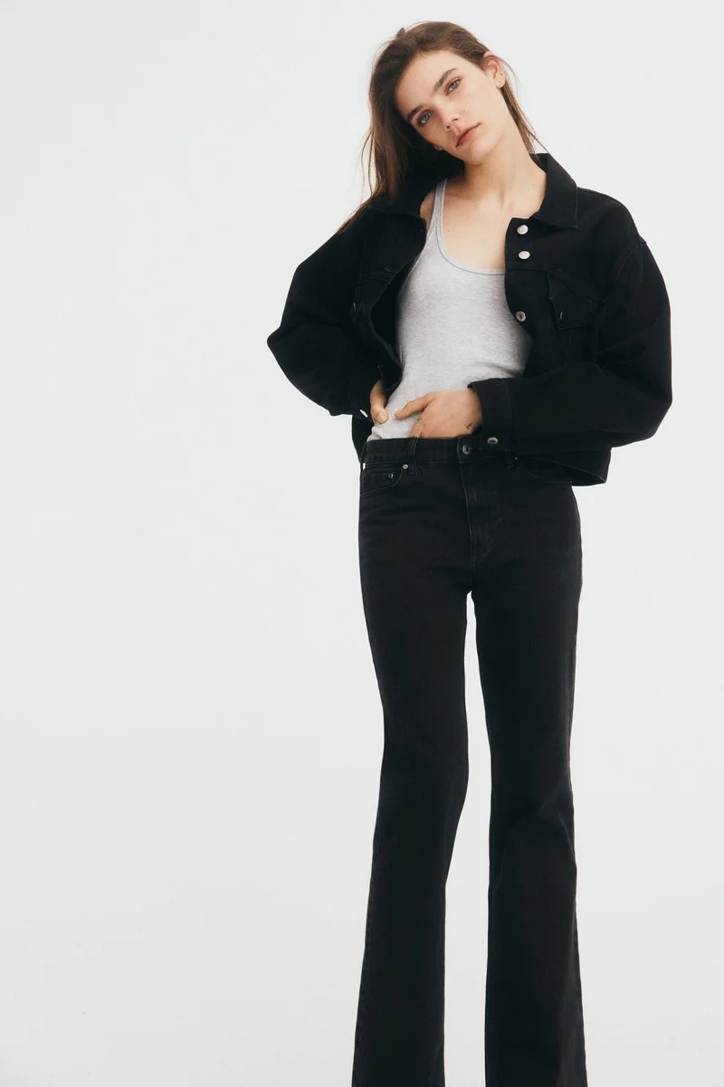 H&M Bootcut High Jeans