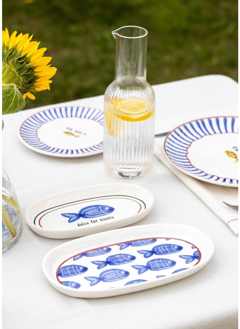 THE MIA Fish Oval Service Set of 2 17 cm  - Image 3