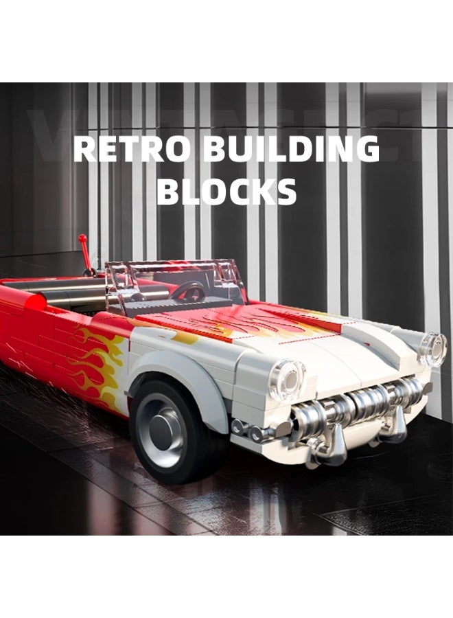 Xbert 66001 Creative Serie 1956 Vintage C1 Retro Sports Car Building Block Model, 250 Pieces - Image 2