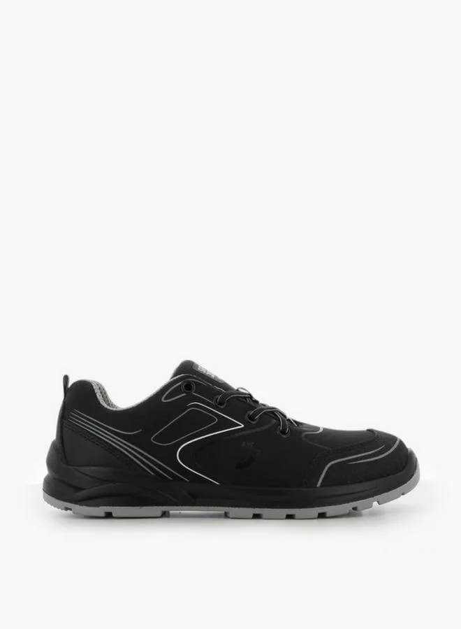SJ Men Low Safety Leather Sneakers