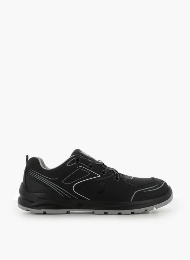 Sj Men Low Safety Leather Sneakers